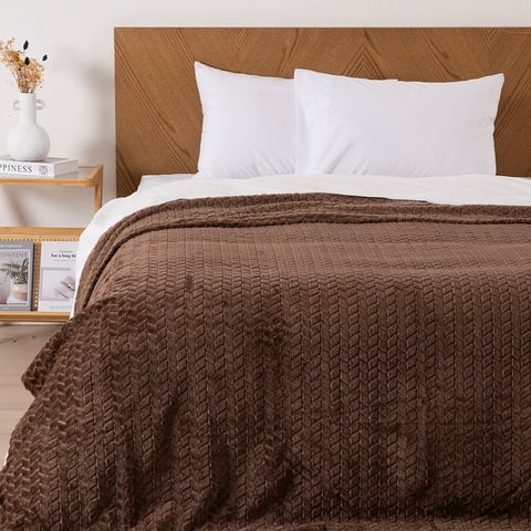 Mashini - Frazada Jqd Flannel Nevada King Café