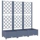 thumbnail image 1 of Jardinera VidaXL PP gris oscuro con enrejado de 120 x 40 x 121 cm, 1 of 9