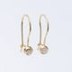 thumbnail image 1 of Aros Mujer Oro Amarillo 18 kts Largos Circon Blanco, 1 of 3