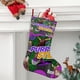 thumbnail image 2 of Moose Tube Tema: Calcetines de Navidad, fino lino blanco para colgar en escaleras y chimenea, decoración navideña para el hogar, regalo de Navidad. 45cm × 32cm, 2 of 5