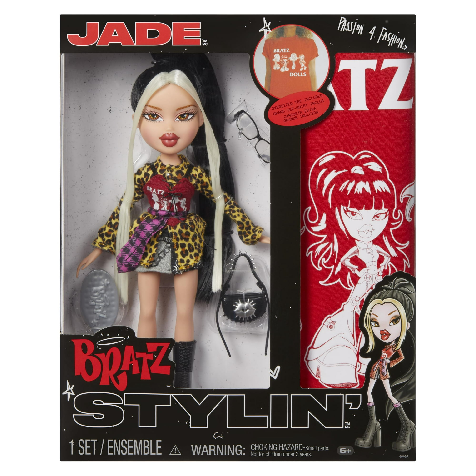 Muñeca Bratz Stylin' Jade Con Camiseta Personalizable