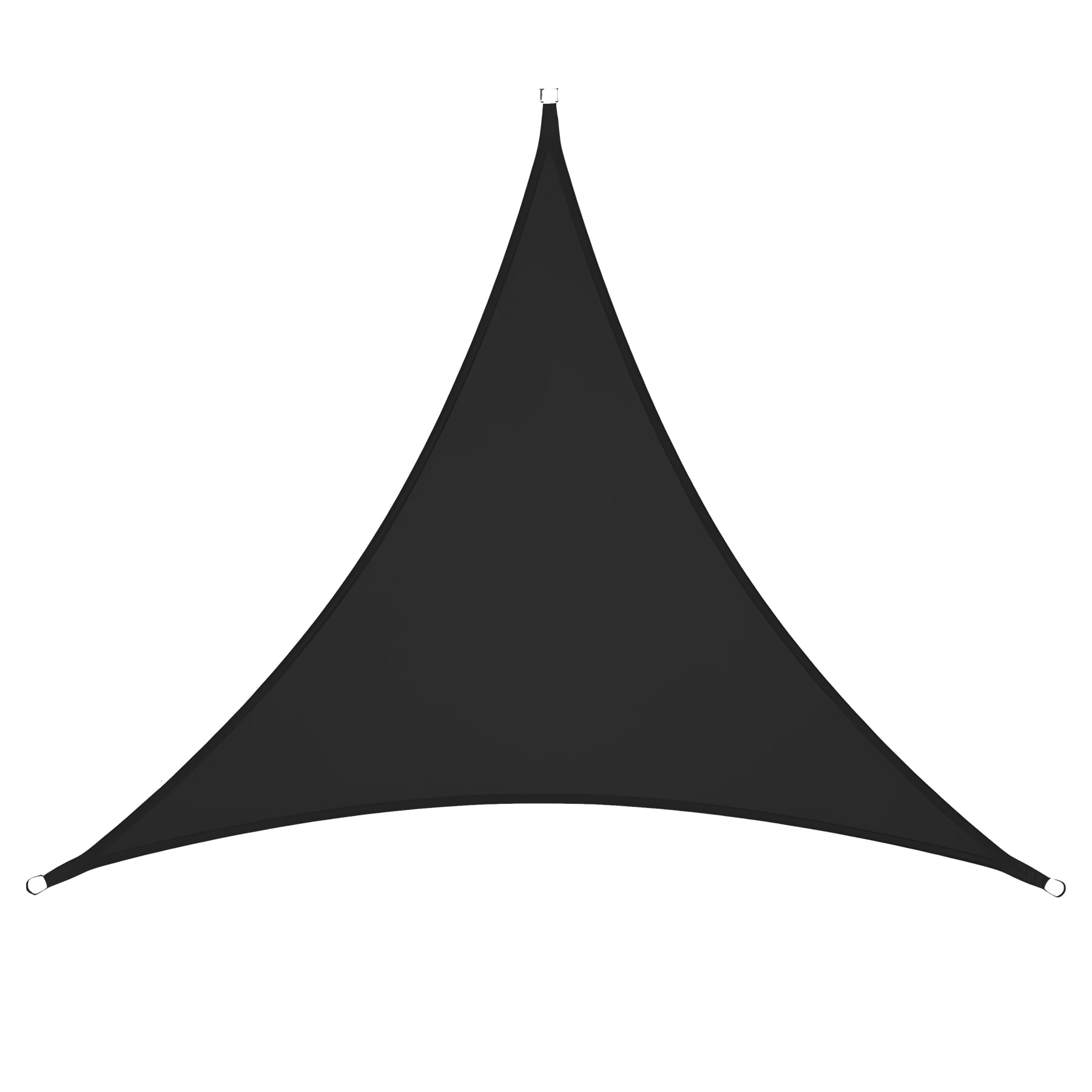 Toldo Vela Triangular Negro Miglu + Kit De Instalación