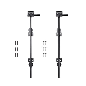 Magideal - 2X Pestillo De Suelo Para Puerta De Valla, Pasador De Caída, Cerraduras De Puerta De Metal, Tapón De Puerta Con Varilla De Caída, Pestillos De Puerta 46Cm X 81Cm