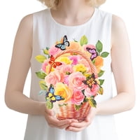 Tarjeta De Felicitación 3D Con Ramo De Flores Desplegable Joyvine Para Mujer