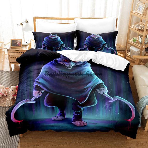 Wolf PUSS IN BOOTS Bedding Set Bed Set Aldult Kid Bedroom Duvetcover SetsBed