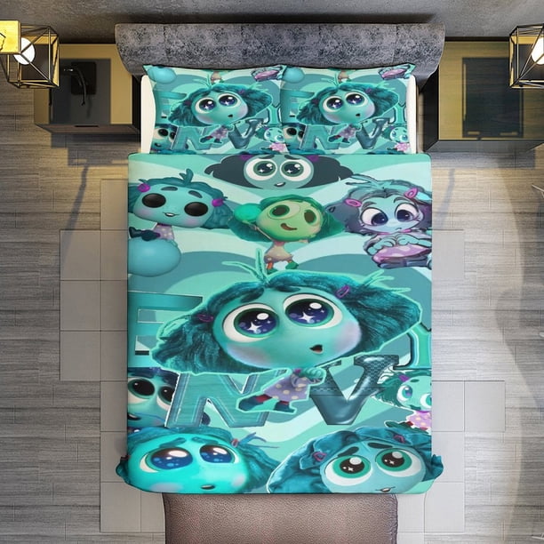 3 Piece Bedding SetCartoon Inside OutComforter Set for Kids Boys Teen Tween 3D Lightweight Microfiber Bedding Sets