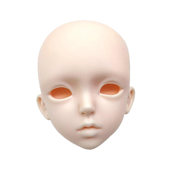 Cabeza De Muñeca BJD 1/3 3D Para Muñecas De 60 Cm De Altura, Calvas, Con Caras Levantadas, Para Entusiastas De Los Juguetes DIY, Labios Gruesos Y Sin Ojos.