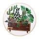 thumbnail image 4 of Kit de bordado estampado con patrones de punto de cruz Artesanía - Pot Plant EC004, 4 of 5