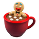 thumbnail image 1 of Taza hombre de jengibre relagado, 1 of 3