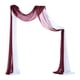 thumbnail image 3 of Boda Draping Party Telón de fondo Paneles Recepción Swag 70x550cm para hogar Foto Telón de fondo Escenario , y 1x Blanco 1x Vino Tinto, 3 of 5