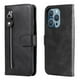 thumbnail image 1 of Funda con Cremallera para iPhone 14 PRO MAX, Carcasa Cartera de Cuero PU con Soporte y Tarjetero, 1 of 6