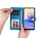 thumbnail image 4 of Funda tipo cartera FOXDOCK para Xiaomi Redmi Note 10 5G , diseño girasol en relieve, cuero PU, cierre magnético, soporte y tarjetero, 4 of 5