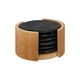 thumbnail image 3 of Set 6 Posavasos Piedra Pizarra 10 Cm Diametro Con Soporte, 3 of 3