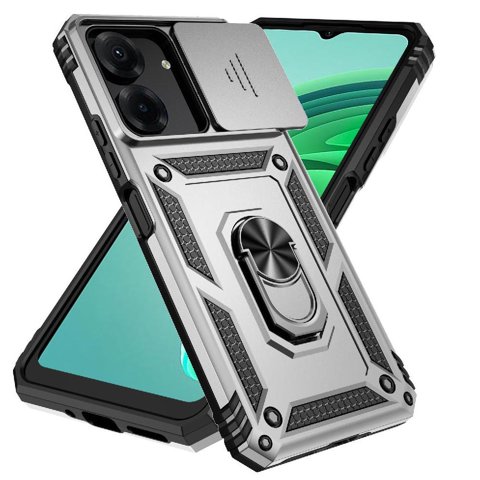 Estuche Gangxun Para Xiaomi Redmi 13C, Soporte Giratorio 360°, Estilo Mecánico Y Magnético