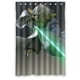 thumbnail image 1 of Cortina de ducha de Star Wars con Yoda y sable de luz, juego de cortina de baño con ganchos, tamaño 48 x 72 pulgadas, 1 of 3