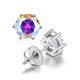 thumbnail image 2 of Aretes de Moissanita 2cttw para Mujer Hombres Color D Claridad VVS1 Aretes de Diamante Studs Aretes de Plata Esterlina S925 Aretes de Moissanita con Certificado, 2 of 9