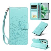 Funda Billetera Foxdock Compatible Con Oppo Reno 11 5G, Diseño Perrito Tierno, Ranuras Para Tarjetas Y Soporte Plegable