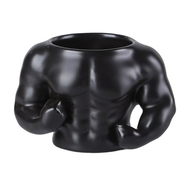 Taza De Cerámica Con Adorno, Taza De Café Para Bebidas Frías O Calientes, Bebidas Para Hombres, Color Negro