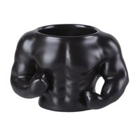 Bothyi - Taza De Cerámica Con Adorno, Taza De Café Para Bebidas Frías O Calientes, Bebidas Para Hombres, Color Negro