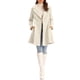 thumbnail image 2 of INSPIRE CHIC Abrigos de Guisante de Invierno para Mujeres con Solapa de Chal Abrigo Cruzado con Cinturón Largo Gabardina L Albaricoque Claro, 2 of 6