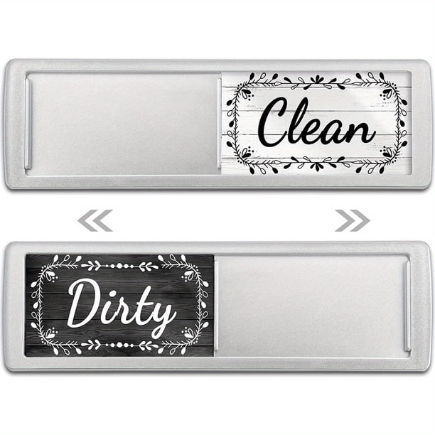 Effortlessly Organize Your Kitchen with our Universal 1pc Magnetic Clean Dirty Sign for Dishwasher - Never Guess Again!