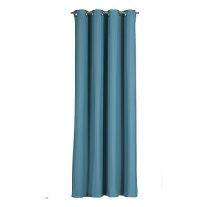Clems - Cortina Engomada Termica 100% Blackout 140X225 Turquesa 140X225