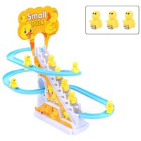 Bothyi - Juego De Tobogán Eléctrico Para Escalar Patos, Juguete Para Niños, Luces Led Intermitentes Para Música, 3 Patos