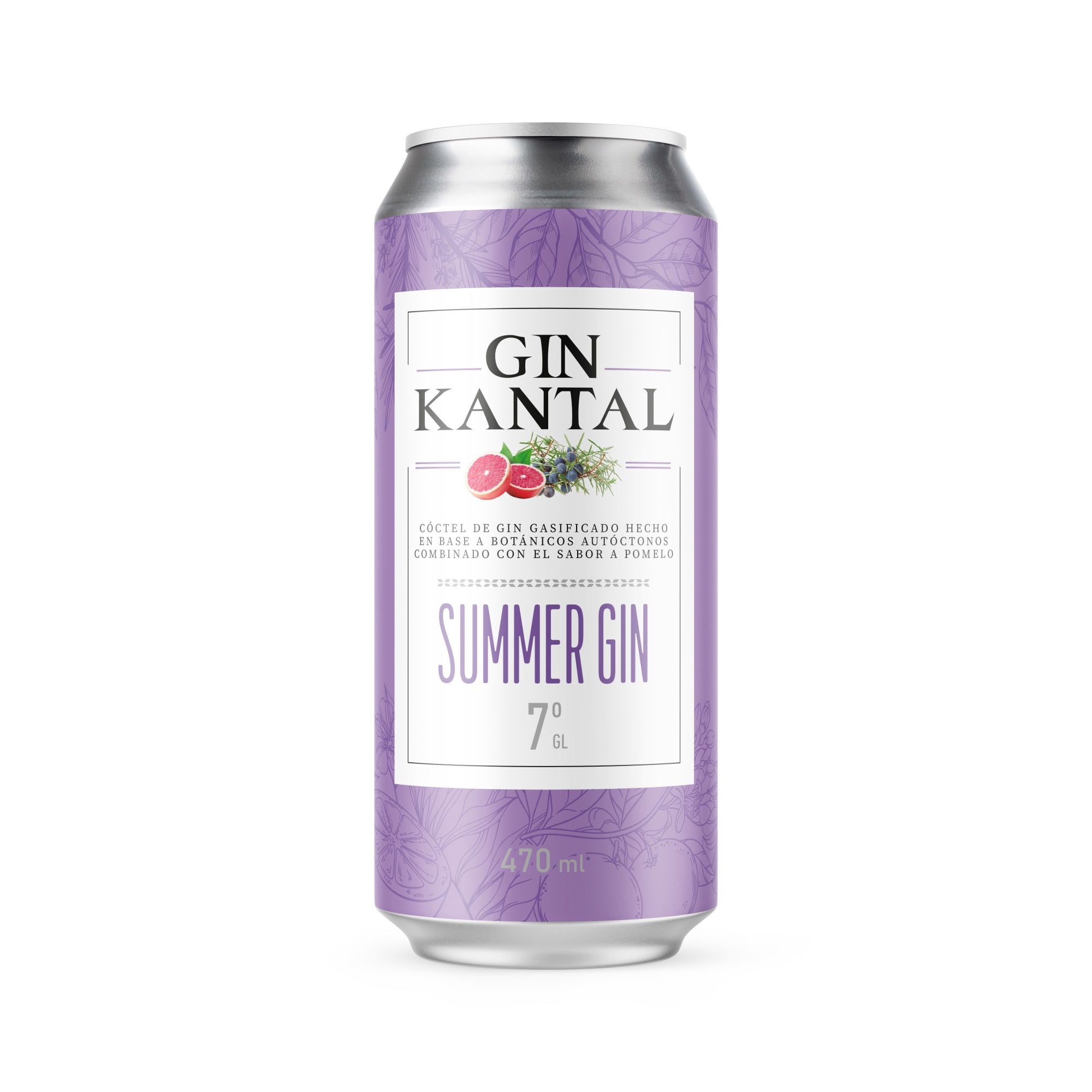 Gin Summer Pomelo 7° Lata 470 ml Kantal ice