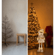 thumbnail image 5 of Duende Navideño De Pie 45cm Muñeco Decoración Navidad Dorado, 5 of 9