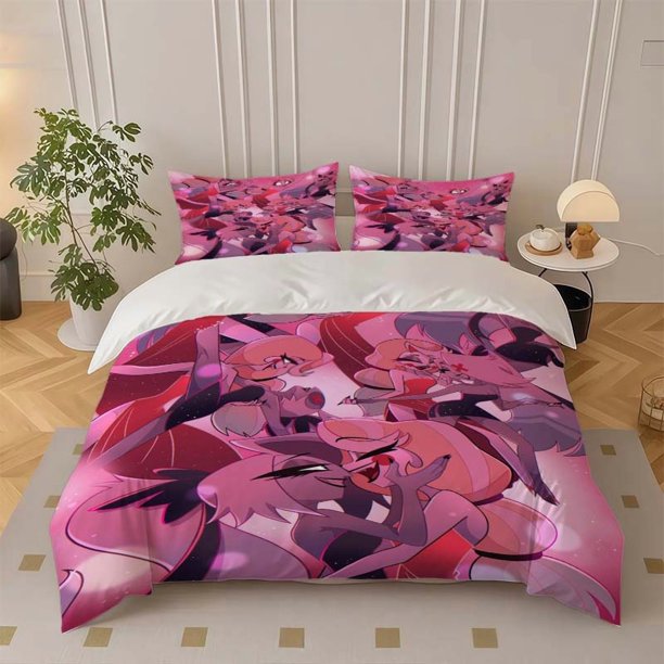 Charlie Vicki Fanart Themed Bedding Set Soft and Comfortable for All Seasons Ideal for Home and Bedroom Use