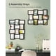 thumbnail image 4 of Juego de 12 marcos de collage SONGMICS para pared, 4 x 6 pulgadas, 4 of 7