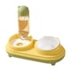 thumbnail image 5 of Bebedero Práctico Cuenco De Comida Para Gatos Inclinado Para Conejo Perro Pequeño Mediano Amarillo, 5 of 5