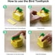 thumbnail image 2 of Dispensador De Palillos De Dientes Para Pájaros Pequeños, Soporte Automático Para Palillos De Dientes Con Una Caja De Palillos De Dientes, Decoración De Cocina De Plástico Portátil, 1 Unidad, 2 of 4