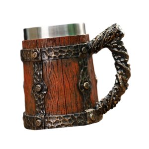 Magideal - Jarra De Cerveza De Barril, Taza Para Bar O Restaurante Con Asa, Taza De Cubo De Resina, Taza Medieval Para Beber, Para Viajes, Hogar, Regalo, Fiesta Estilo B
