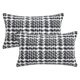 thumbnail image 1 of REGALWOVEN Paquete de 2 Fundas de Cojín Decorativas de Poliéster y Algodón Estilo Tejido Suave para Sofá Sala de Estar Sofá Gris Oscuro 20 x 12 Pulgadas, 1 of 6