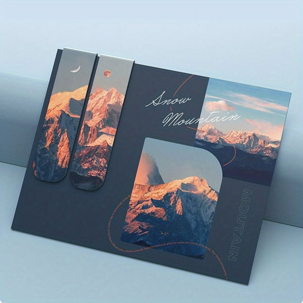 2pcs Magnetic Bookmark - Creative Art with Exquisite Nordic Style for Labeling & Bookmarking!