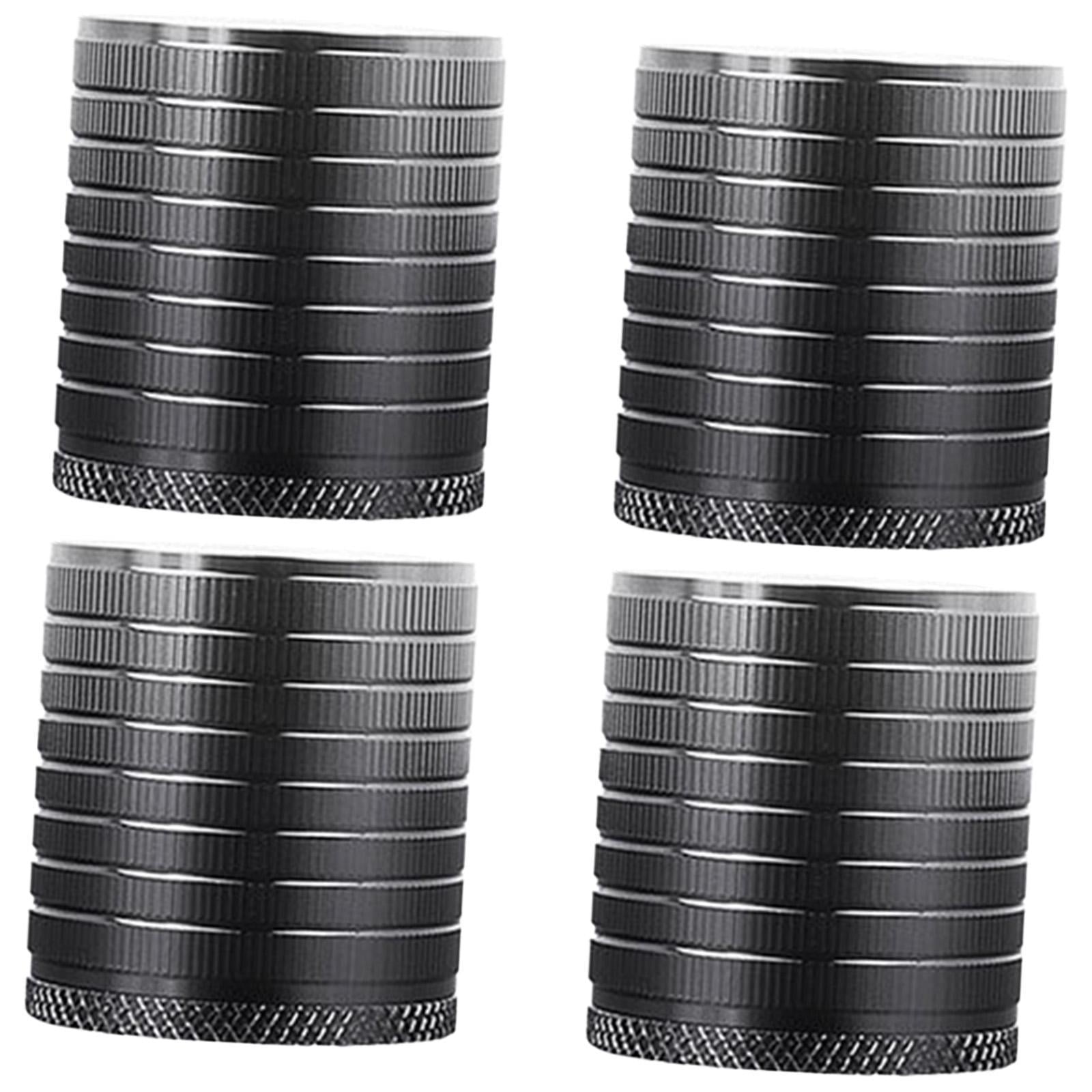 Bothyi - 4 Elevadores De Muebles Resistentes Y Multiusos Para Mesa De Té, Escritorio Y Armario, Color Negro.