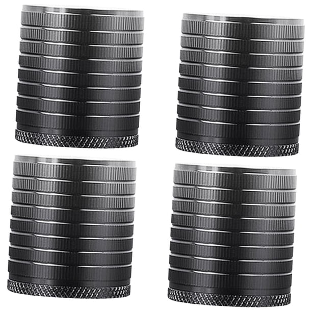 4 Elevadores De Muebles Resistentes Y Multiusos Para Mesa De Té, Escritorio Y Armario, Color Negro.