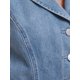 thumbnail image 5 of Vestido Mini de Mezclilla sin Mangas con Botones y Cuello en V de Verano para Mujeres INSPIRE CHIC L Azul Claro, 5 of 6