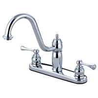 Grifo De Cocina Kingston Brass Heritage 8 Con Manija De Doble Palanca