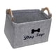 thumbnail image 4 of Organizador de juguetes para perros, contenedor grande multiusos con asas, organizador de pecho de juguete para niños, cesta de fieltro para mascotas, Hueso Gris, 4 of 5