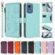 thumbnail image 3 of Funda Cartera Mariposa para [Motorola Moto G Play 2024 5G] con Soporte y Cremallera Verde menta, 3 of 6