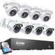 thumbnail image 1 of Sistema de cámaras de seguridad ZOSI 4K 8CH con 8 cámaras de 5 MP con disco duro de 2 TB, 1 of 9