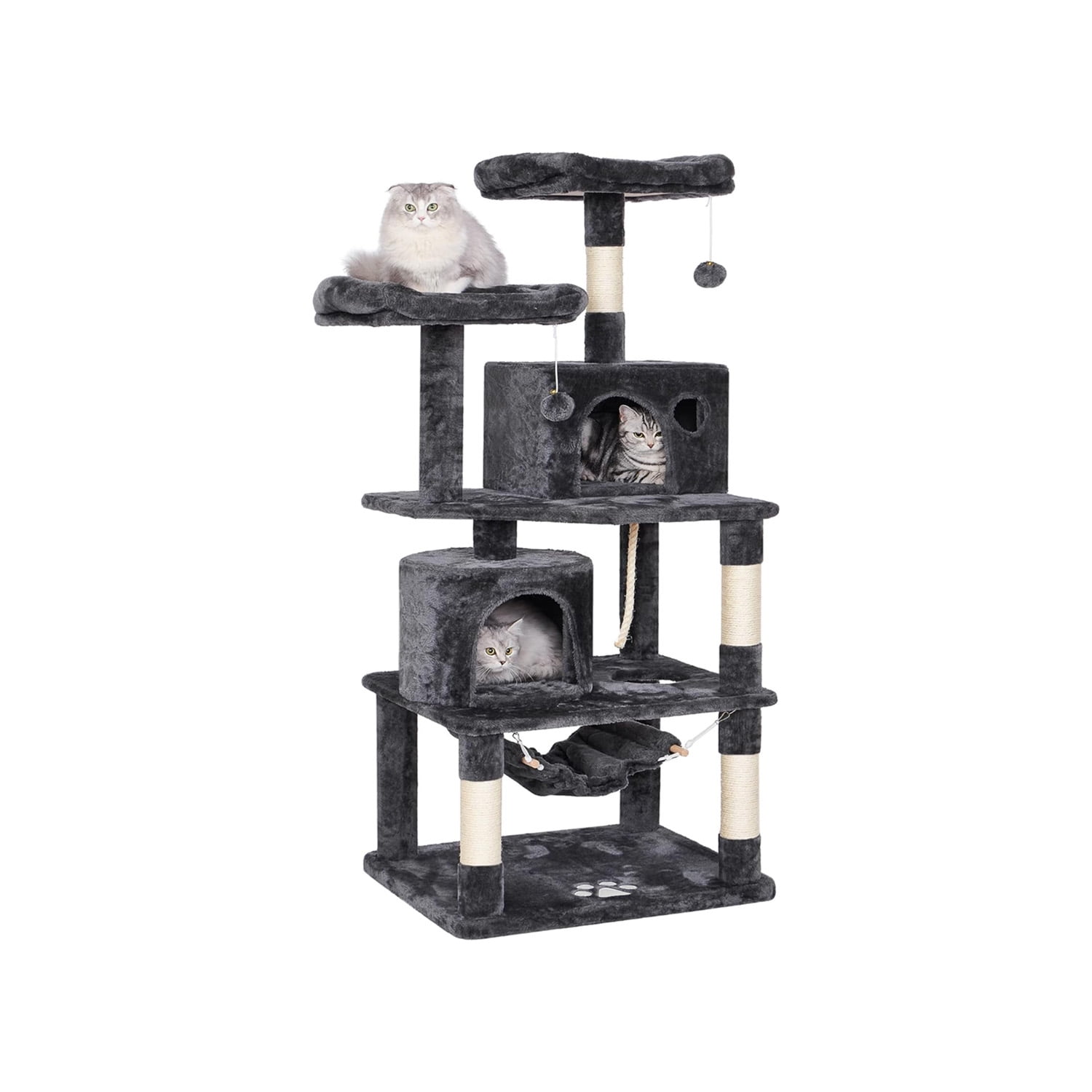 Mundo Online - Rascador Gatos Tipo Torre 145cm Mas Hamaca Arbol Terciopelo