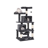 Mundo Online - Rascador Gatos Tipo Torre 145Cm Mas Hamaca Arbol Terciopelo