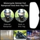 thumbnail image 2 of Motorcycle Helmet Waterproof Lens Film, Universal Rain & Fog Protection Film Transparent Lens Sticker Helmet Anti Fog Film Visor Shield Rainproof Len, 2 of 3