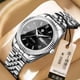 thumbnail image 1 of Explojoy Reloj para Hombre Impermeable Día-fecha Luminoso Moda Reloj de Cuarzo de Acero Inoxidable, 1 of 9