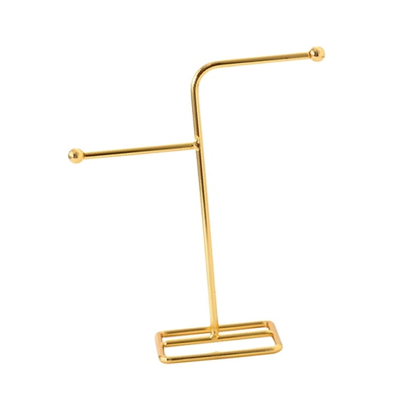 Estante de joyería colgante Regalos minimalistas vintage soporte de metal Estante de exhibición de almacenamiento para anillos Almacenamient , forma de T Forma de estilo A-T