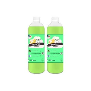 Mascokits - Pack 2 Shampoo Repelente 1 Lts Perros & Mascotas Anti Pulgas