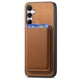 thumbnail image 3 of Funda de Cuero Magnética con Tarjetero para Samsung Galaxy A35 Cubierta Delgada Marrón, 3 of 5